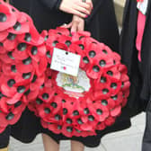 Scores of poppy wreaths were laid as part of Remembrance Day services