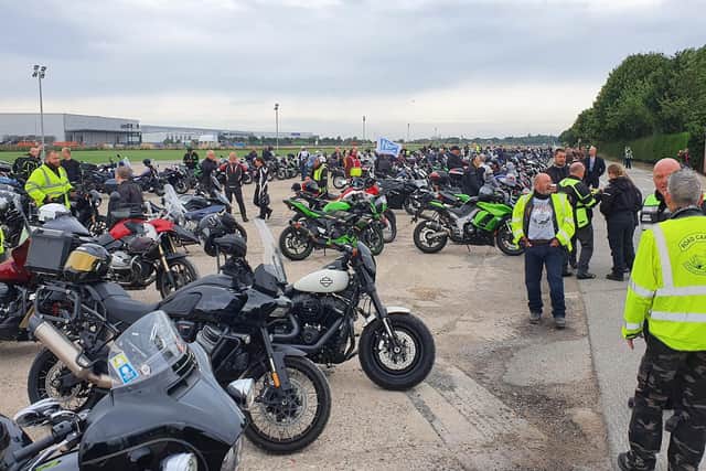 Approximately 280 riders took part in the event
