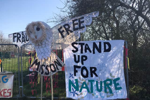 Campaigners set up banners and held protests against the use of the site at Misson Springs.