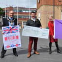 Worksop Mayor, councillor Tony Eaton, Bassetlaw District Council leader, councillor Simon Greaves, deputy leader Jo White and Worksop Business Forum chair Philip Jackson.