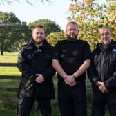Inspector Rob Harrison with three of the four Neighbourhood Rural Crime Team officers, PC Mark Holland, PC Kev Agar and PC Hollie Marsh