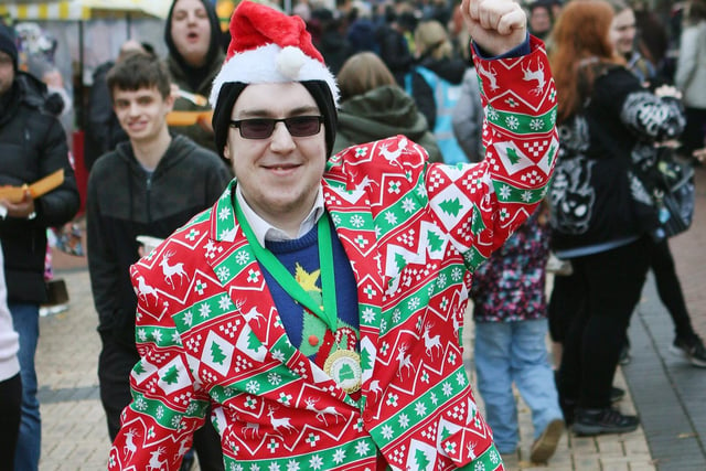 Bassetlaw Youth Mayor Malachi Carroll went all out with his festive suit.