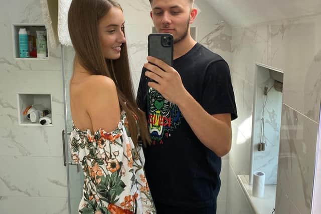 James King with girlfriend Millie Colbear