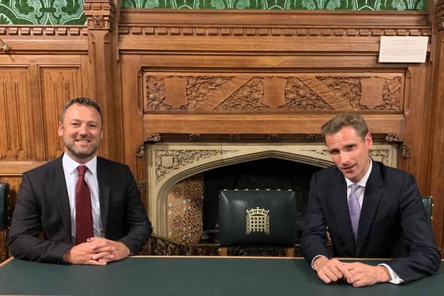 Bassetlaw MP Brendan Clarke-Smith, left, met with immigration minister Chris Philp this week to discuss the Government's plans to overhaul Britain's asylum system
