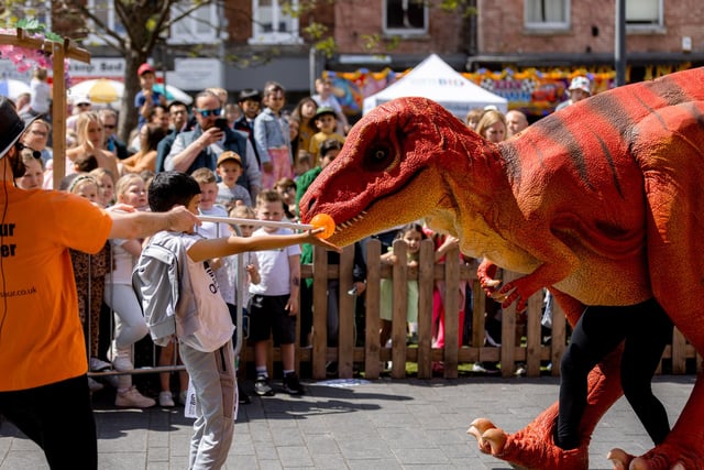 Organised by North Notts Bid in partnership with Odin Events, families learned about the historic creatures through a packed schedule of activities, including a dino dig, live dino shows and an opportunity to meet the dinos.