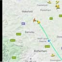 The plane was intercepted over the Dearne Valley.