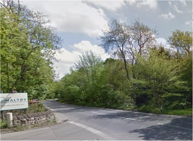 The car crashed into a tree on the A631 between Maltby and Tickhill.