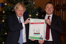 Prime Minister Boris Johnson and Bassetlaw MP Brendan Clarke-Smith.