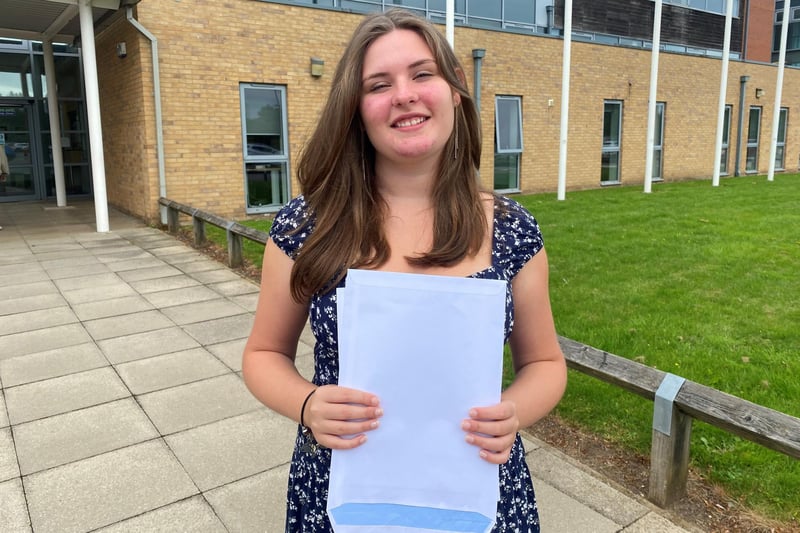 Izzy Buckley achieved five 9s, one 8 and four 7s and will be staying on at sixth form at Retford Oaks Academy. She said: “I’m so shocked, I’m so overwhelmed but really happy.”