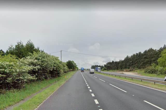 Police officers intercepted a diesel theft in a layby on the southbound carriageway of the A1.