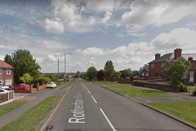 A man was seen acting aggressively in Rotherham Baulk, in Carlton-in-Lindrick.