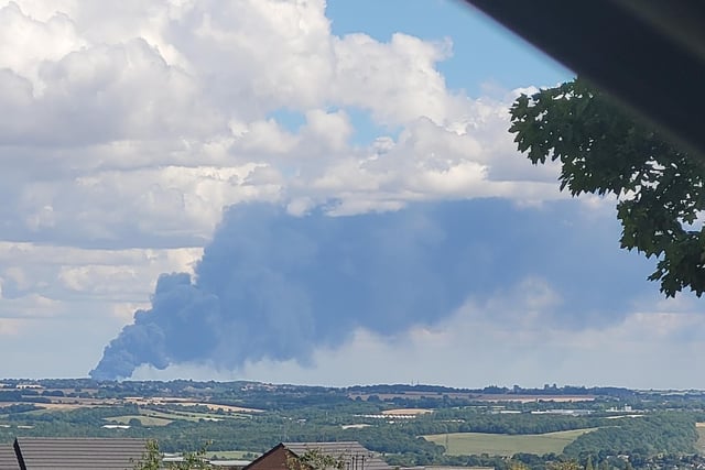 A Sheffield resident spotted the smoke from their home. Credit: Shane Cutts