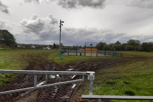 Residents said the area had been 'desecrated' by travellers.