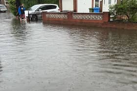 There has been a high volume of rainfall in Worksop. Credit: Christopher Henson/Facebook