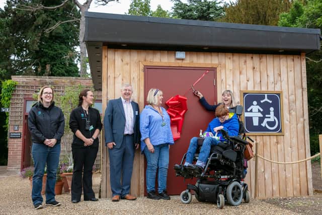 The opening of the new Changing Places facility at Clumber Park.
