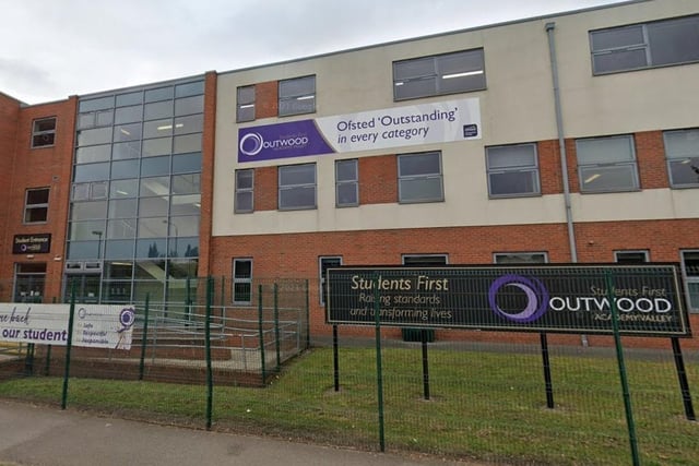Outwood Academy Valley, Worksop, is over capacity by 0.2%. The school has an extra three pupils on its roll.