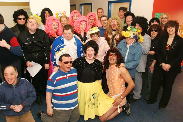 Staff from Worksop's Campbells factory and members of the Valley Social Club pictured at their Easter Extravaganza event, held at the Manton Primary School, where club members were treated to an evening of singing and sketches from the Claylands Avenue workers.