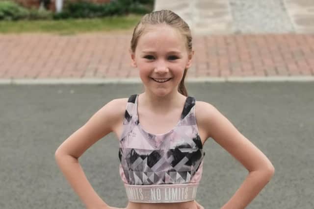 Eight-year-old Bethany Kirby is running and walking 3km every day in April
