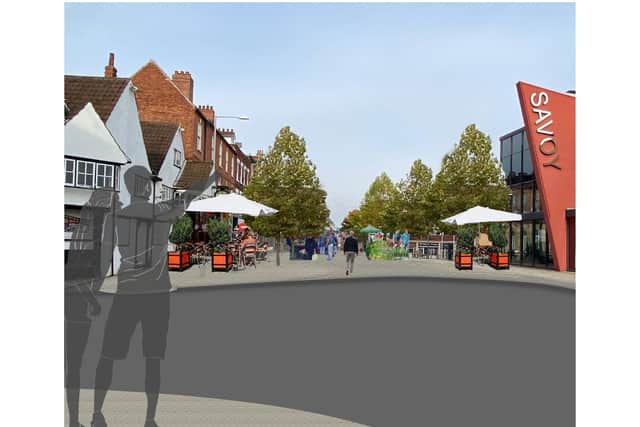 The old market square will be a key point of arrival for visitors by bus, foot or cycle.