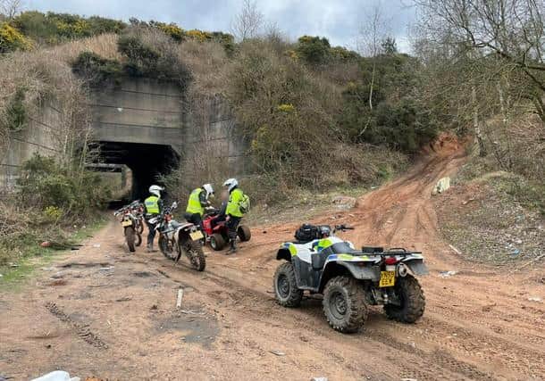Officers in Nottinghamshire are urging off-road motorcyclists to ride on legal areas.
