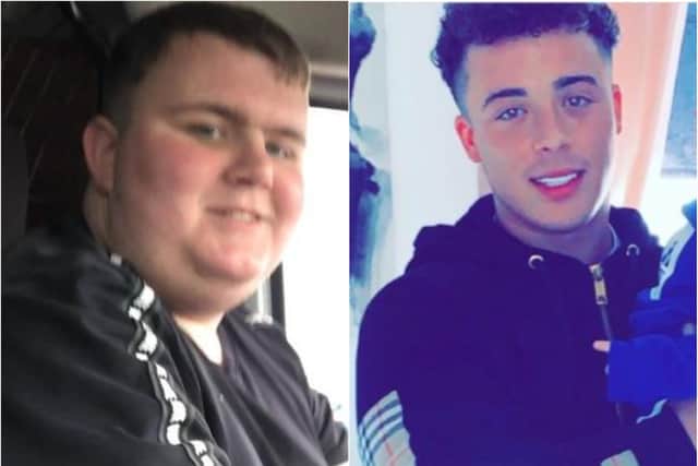 L-R: Jordan Caster and Tyrone Forde, from Sheffield, tragically died in a crash on the M1