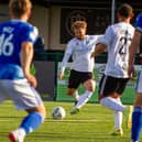 Worksop Town eased to victory agaist Emley. Pic: Zac Constantine.