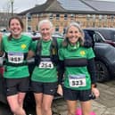 Worksop Harriers ladies at the Stamford St Valentine's race.