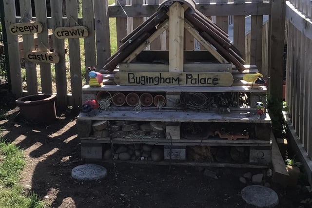 Bugingham Palace will provide insects with a grand home in the garden.