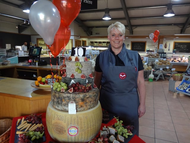 Long-serving farm shop employee Sarah Braithwaite.