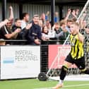 Worksop chalk up the goals against Gainsborough on Monday. Photo by Lewis Pickersgill.