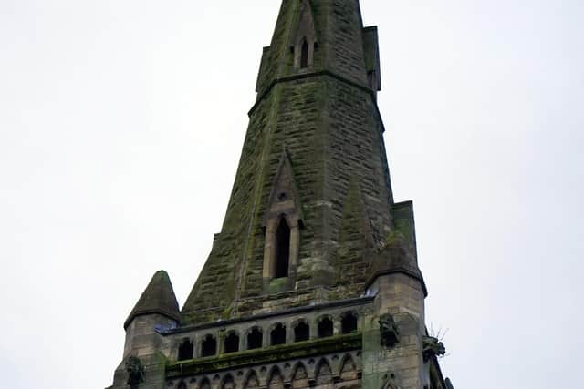 The spire of St John's Church is in need of 'urgent repair'.