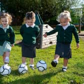 Puddleducks Pre School received 17 size zero footballs from Barratt Homes, based nearby at Gateford Park, to ensure the youngsters can enjoy their own sporting activities and whilst following their teams.