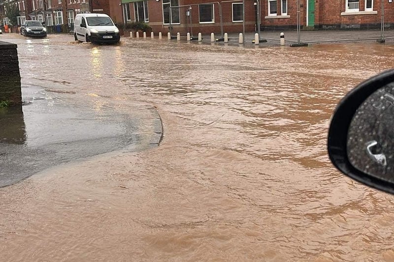 Flooding on Newcastle Avenue.