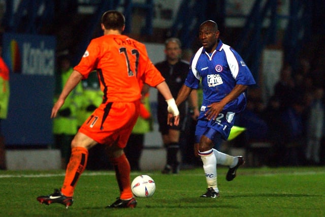 Had a long career in England, including 37 games with Chesterfield in 2003-4.