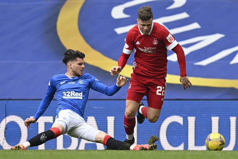 Another who mucked in with the dirty work - Hagi drifted central to create behind Morelos and Roofe and typically played a key role in a goal - prodding the assist to Roofe for Rangers' third.