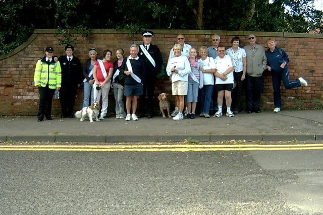 Edwinstowe charity walk from years gone by. What year?