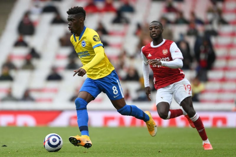 Liverpool may have have moved ahead for Arsenal the race to land Brighton midfielder Yves Bissouma this summer. (Fabrizio Romano) 

(Photo by Mike Hewitt/Getty Images)