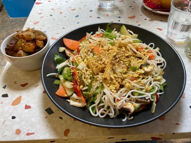 Dish Detective was wowed by the plant-based Singapore Noodles with marinated tofu, as well as the relaxed atmosphere. The reviewer said: 'In the loo on the wall, in chalk, someone has written ‘Positive Vibes Only’ – and we think that’s what this place has oodles of. Dish Detective will certainly be back for some more coffee, tofu and positive vibes soon.'