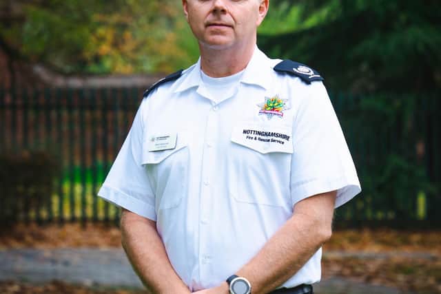 Area Manager Mick Sharman, Nottinghamshire Fire & Rescue Service area manager for response.