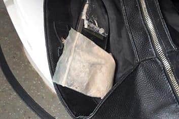 Police found what they believed to be heroin in a handbag during the raid. Photo: Nottinghamshire Police