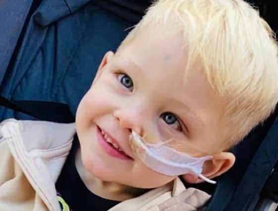 Charlie Bragan, aged three, is fighting against acute lymphocytic leukaemia.