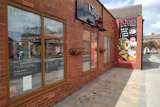 Kings Coffee Shop was rated 5 on September 22 and is a firm favourite for coffee and cake lovers and also serves up a range of brunch and lunch choices