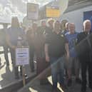 Former mineworkers and widows at the Labour Party conference in Liverpool
