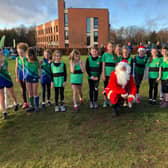 The Worksop Harriers juniors at Berry Hill.