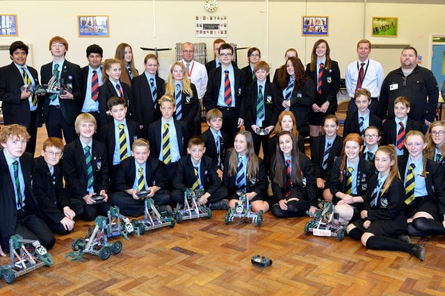 Another view of the High Tunstall College of Science robotics day 6 years ago and look how popular it was!