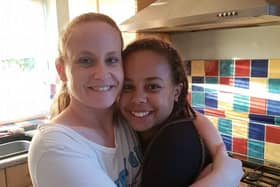 Sarah Lewis and her daughter Megan.
