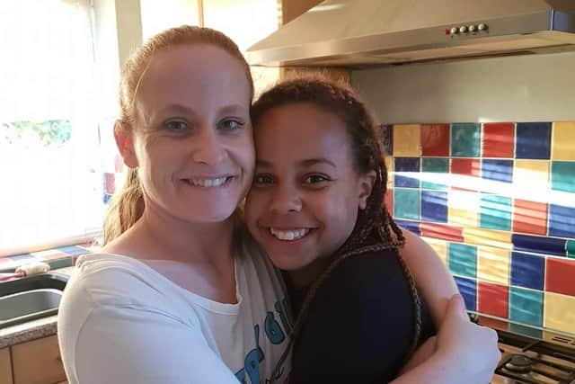 Sarah Lewis and her daughter Megan.