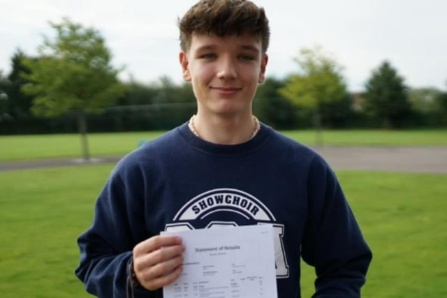 William was nervous about opening his envelope - but was delighted with the results that he achieved. He will now go on to study English literature, English language and drama at The Elizabethan Academy.