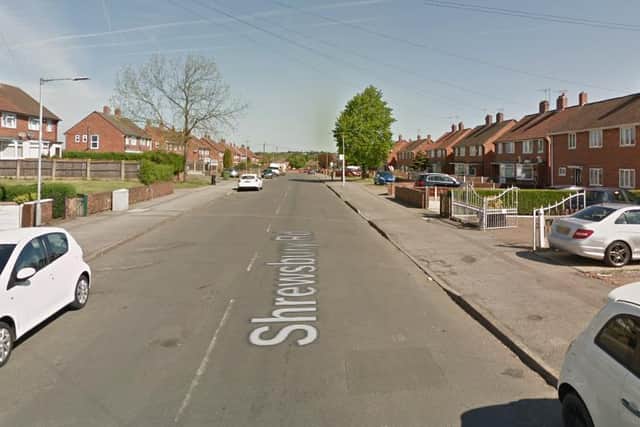 The victim was making a delivery in Shrewsbury Road, Worksop, at around 1.45pm on Saturday afternoon.