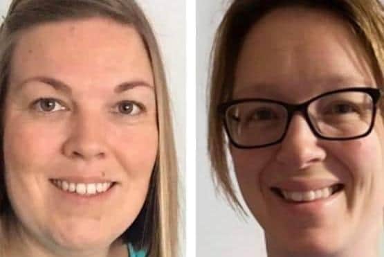 Louise's Swim School is being forced to close following a council planning decision. Picture business owner Louise Gillott (left) with colleague Nicola Walters (right)